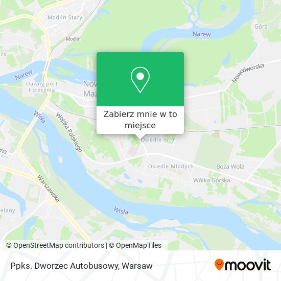 Mapa Ppks. Dworzec Autobusowy