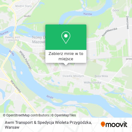 Mapa Awm Transport & Spedycja Wioleta Przygódzka