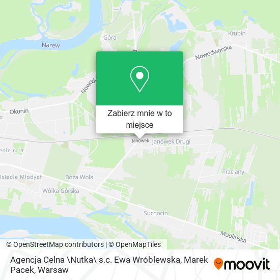 Mapa Agencja Celna \Nutka\ s.c. Ewa Wróblewska, Marek Pacek