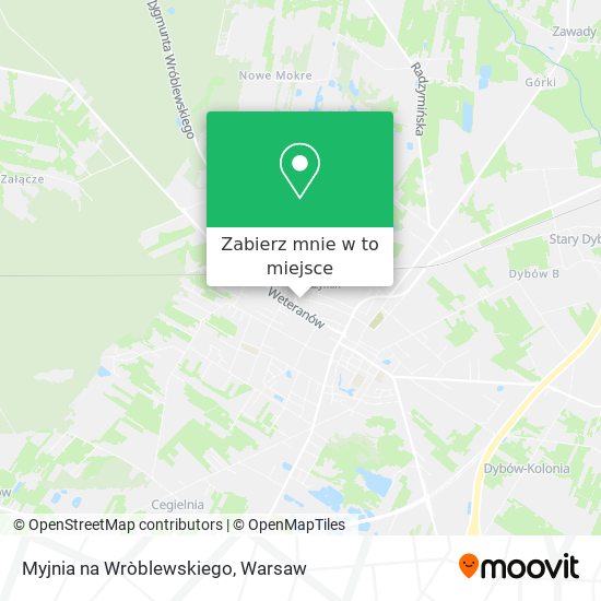 Mapa Myjnia na Wròblewskiego