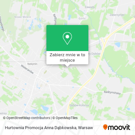 Mapa Hurtownia Promocja Anna Dąbkowska