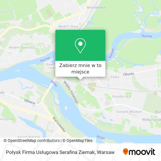 Mapa Połysk Firma Usługowa Serafina Ziemak