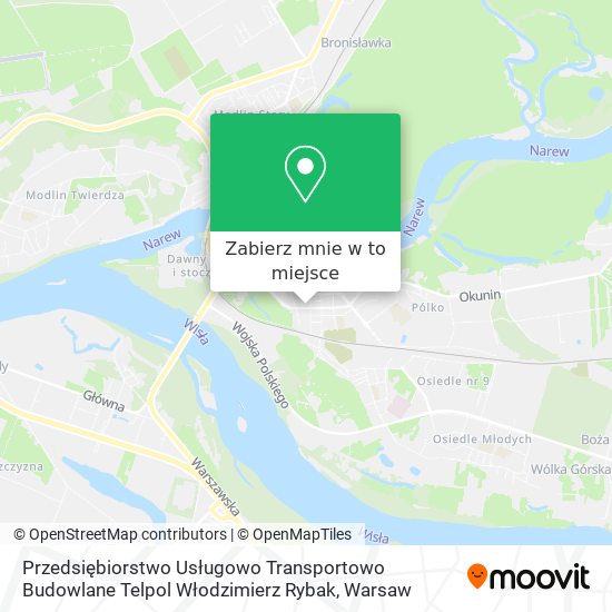 Mapa Przedsiębiorstwo Usługowo Transportowo Budowlane Telpol Włodzimierz Rybak