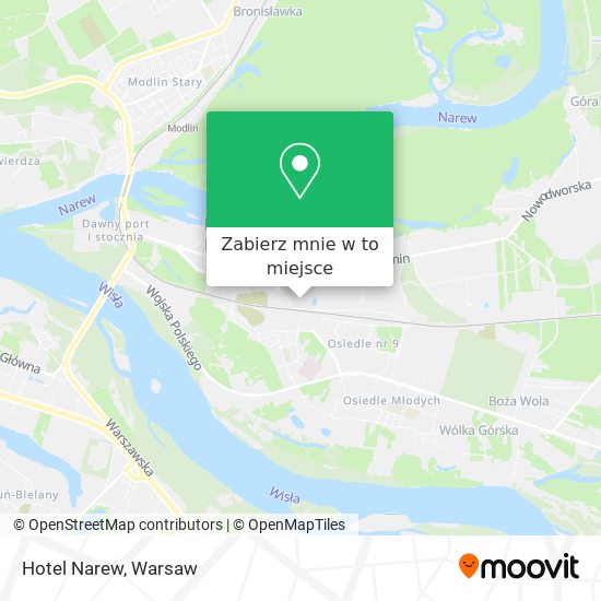 Mapa Hotel Narew