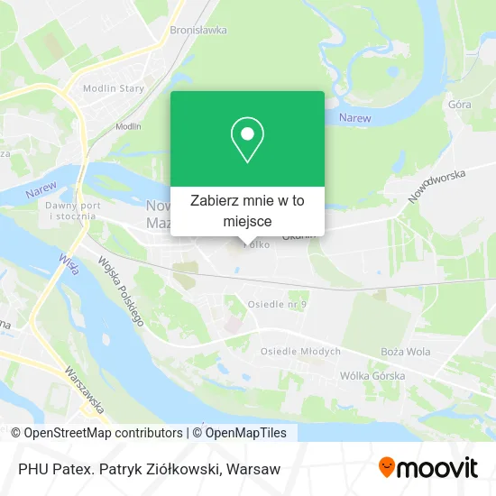 Mapa PHU Patex. Patryk Ziółkowski