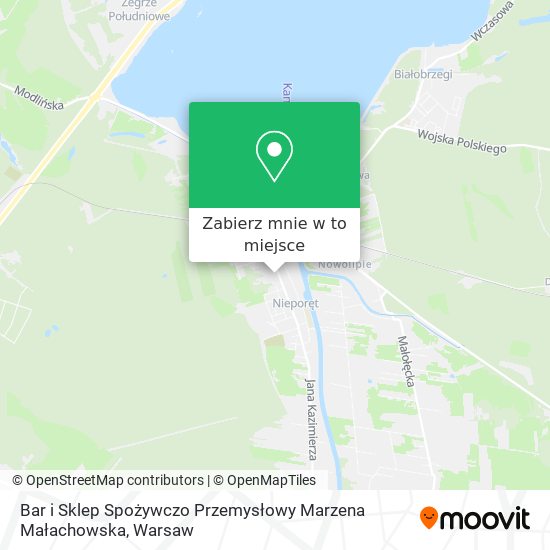 Mapa Bar i Sklep Spożywczo Przemysłowy Marzena Małachowska