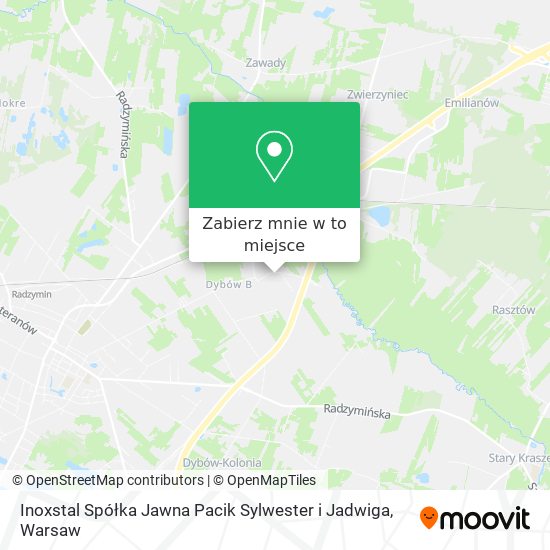 Mapa Inoxstal Spółka Jawna Pacik Sylwester i Jadwiga