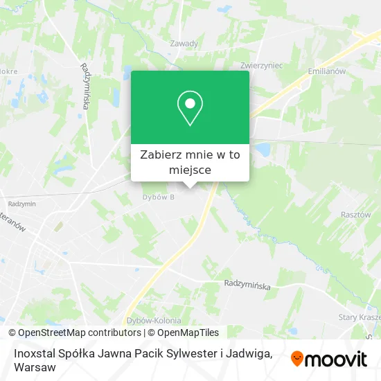 Mapa Inoxstal Spółka Jawna Pacik Sylwester i Jadwiga