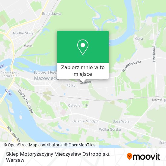 Mapa Sklep Motoryzacyjny Mieczysław Ostropolski