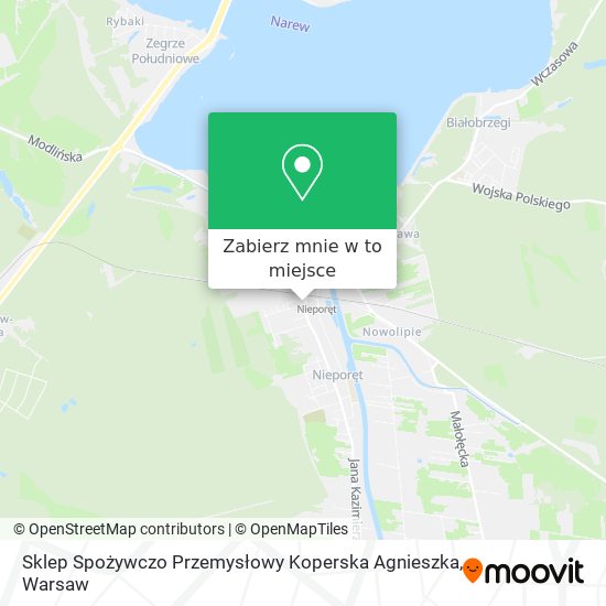 Mapa Sklep Spożywczo Przemysłowy Koperska Agnieszka