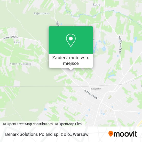 Mapa Benarx Solutions Poland sp. z o.o.