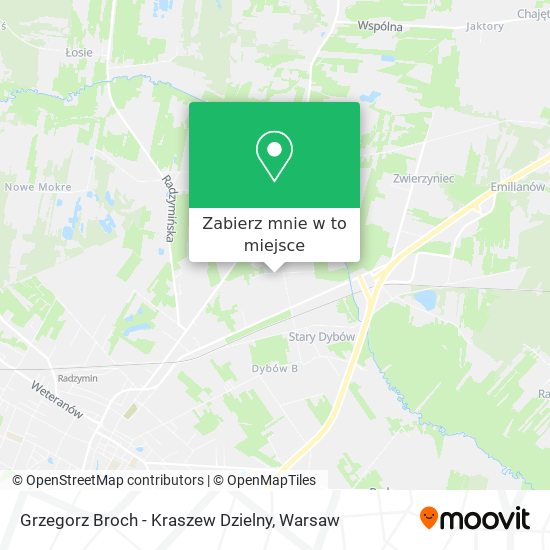 Mapa Grzegorz Broch - Kraszew Dzielny