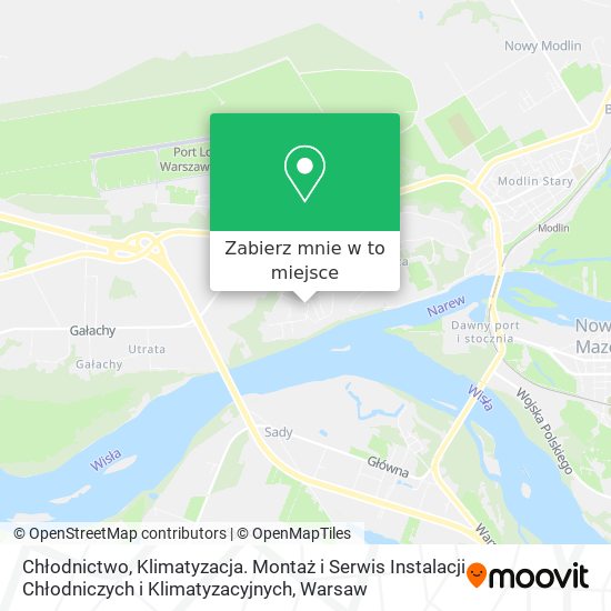 Mapa Chłodnictwo, Klimatyzacja. Montaż i Serwis Instalacji Chłodniczych i Klimatyzacyjnych