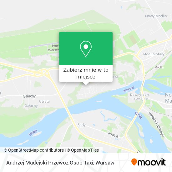 Mapa Andrzej Madejski Przewóz Osób Taxi