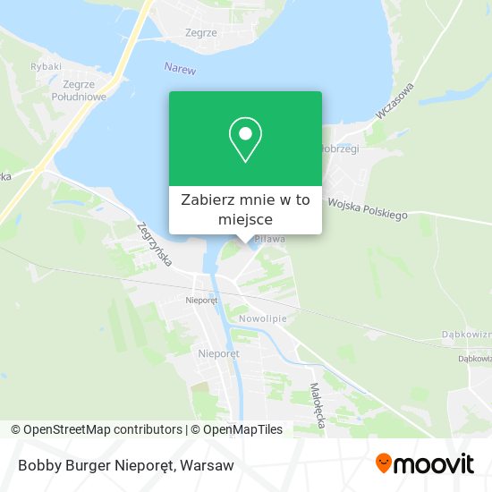 Mapa Bobby Burger Nieporęt