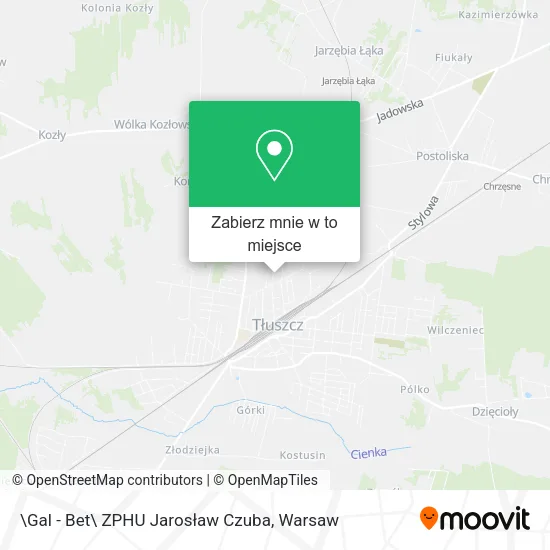 Mapa \Gal - Bet\ ZPHU Jarosław Czuba
