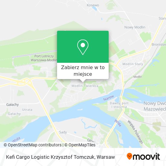 Mapa Kefi Cargo Logistic Krzysztof Tomczuk