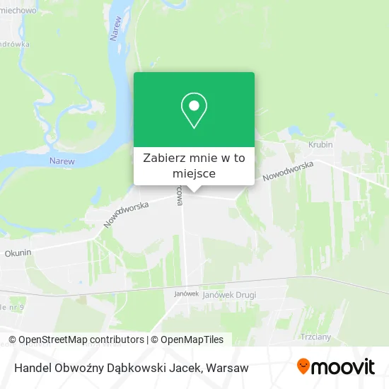 Mapa Handel Obwoźny Dąbkowski Jacek