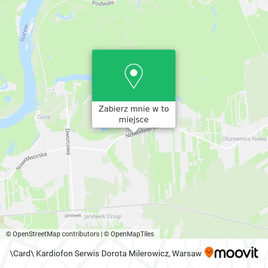 Mapa \Card\ Kardiofon Serwis Dorota Milerowicz