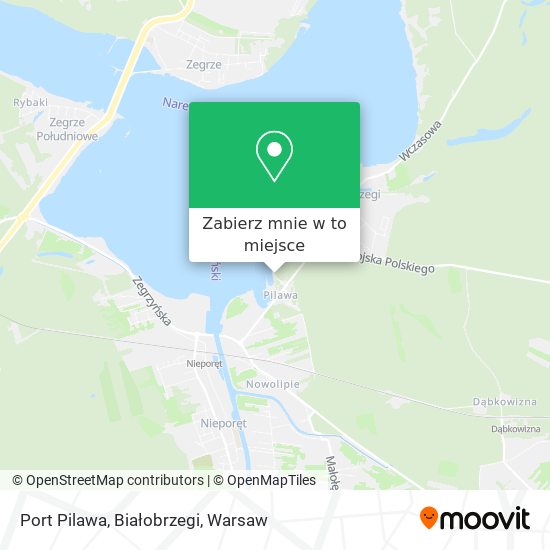 Mapa Port Pilawa, Białobrzegi