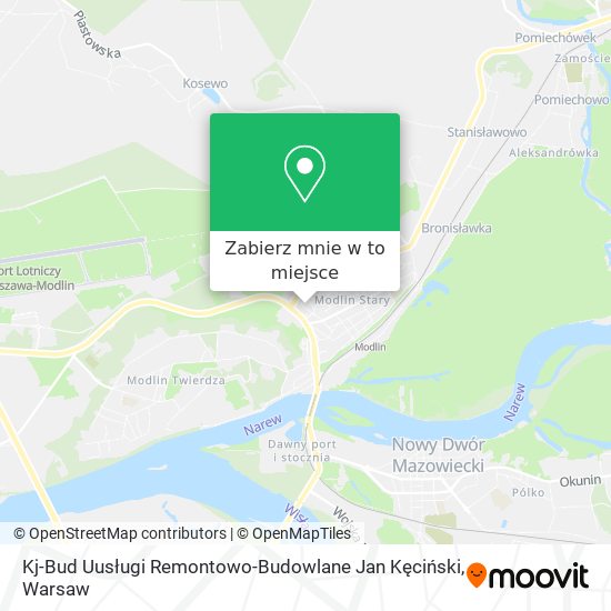 Mapa Kj-Bud Uusługi Remontowo-Budowlane Jan Kęciński