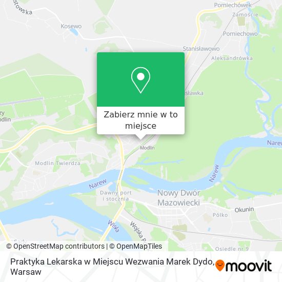 Mapa Praktyka Lekarska w Miejscu Wezwania Marek Dydo