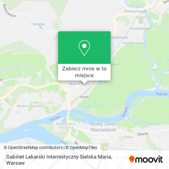 Mapa Gabinet Lekarski Internistyczny Sielska Maria