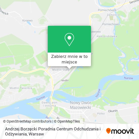 Mapa Andrzej Borzęcki Poradnia Centrum Odchudzania i Odżywiania