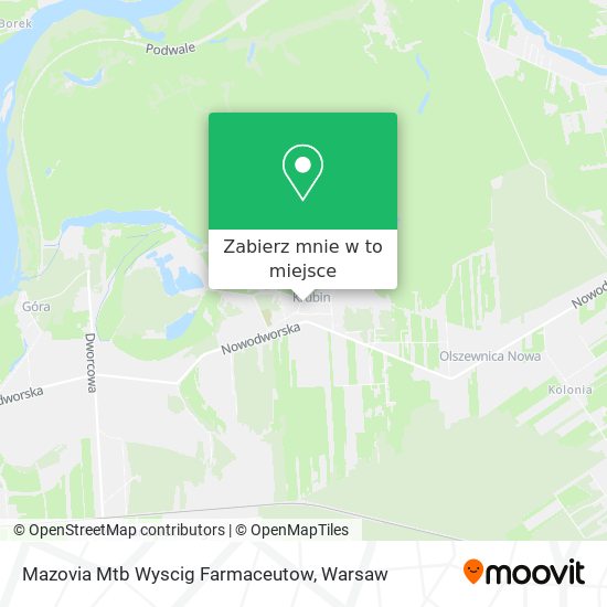 Mapa Mazovia Mtb Wyscig Farmaceutow