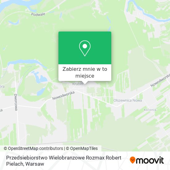 Mapa Przedsiebiorstwo Wielobranzowe Rozmax Robert Pielach