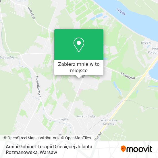 Mapa Amini Gabinet Terapii Dziecięcej Jolanta Rozmanowska