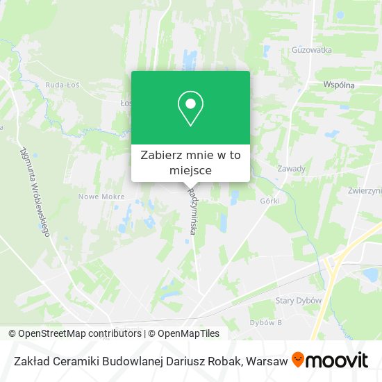 Mapa Zakład Ceramiki Budowlanej Dariusz Robak