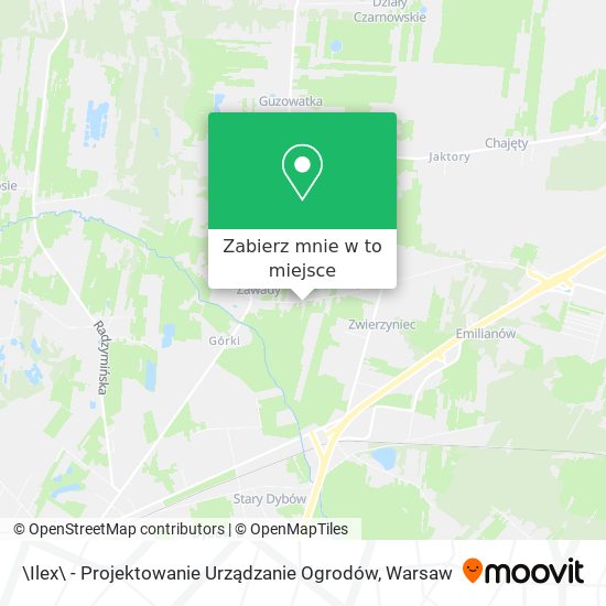 Mapa \Ilex\ - Projektowanie Urządzanie Ogrodów