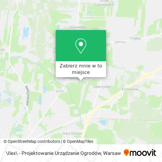 Mapa \Ilex\ - Projektowanie Urządzanie Ogrodów