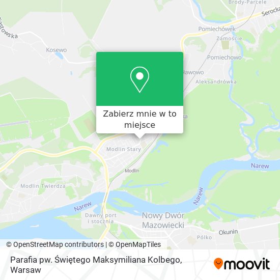 Mapa Parafia pw. Świętego Maksymiliana Kolbego