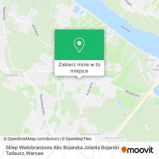 Mapa Sklep Wielobranżowy Abc Bojarska Jolanta Bojarski Tadeusz