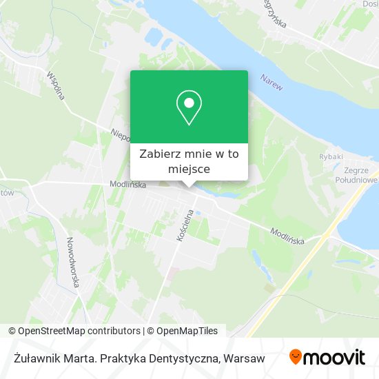 Mapa Żuławnik Marta. Praktyka Dentystyczna