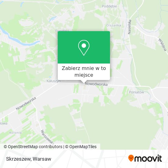 Mapa Skrzeszew