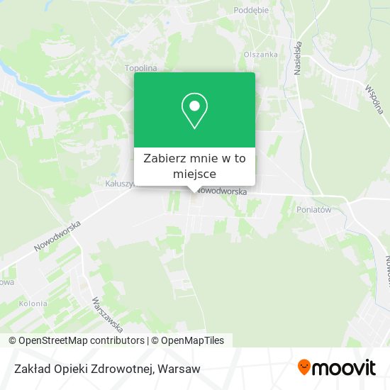 Mapa Zakład Opieki Zdrowotnej