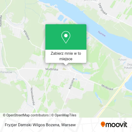 Mapa Fryzjer Damski Wilgos Bozena