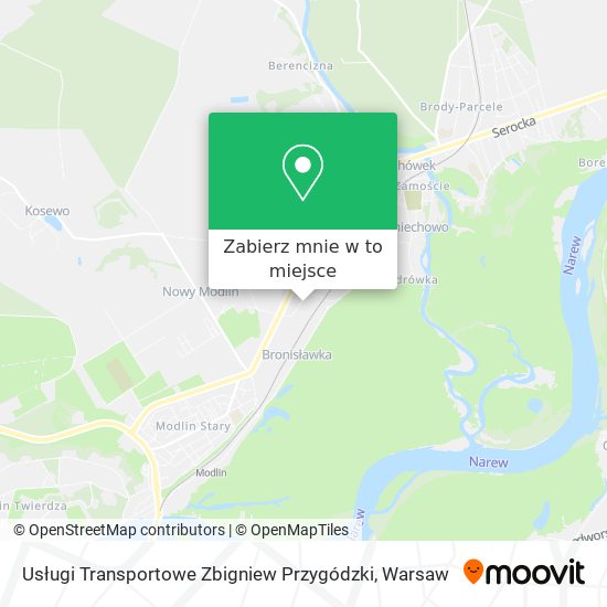 Mapa Usługi Transportowe Zbigniew Przygódzki