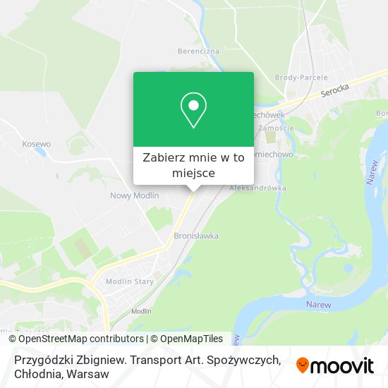 Mapa Przygódzki Zbigniew. Transport Art. Spożywczych, Chłodnia