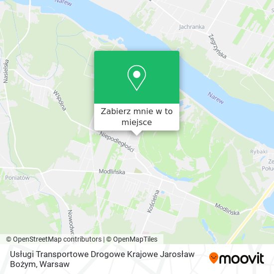 Mapa Usługi Transportowe Drogowe Krajowe Jarosław Bożym