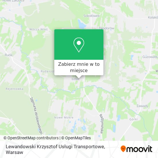 Mapa Lewandowski Krzysztof Usługi Transportowe