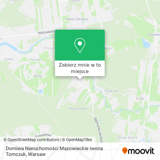 Mapa Domiwa Nieruchomości Mazowieckie Iwona Tomczuk