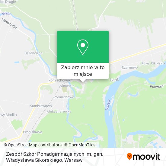 Mapa Zespół Szkół Ponadgimnazjalnych im. gen. Władysława Sikorskiego