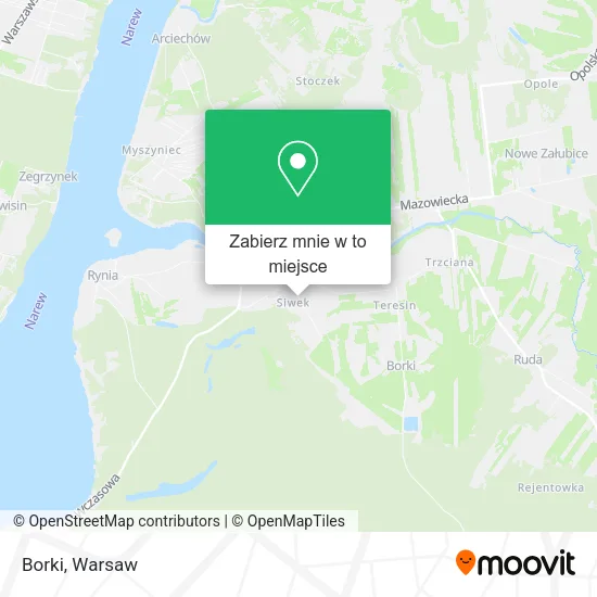 Mapa Borki