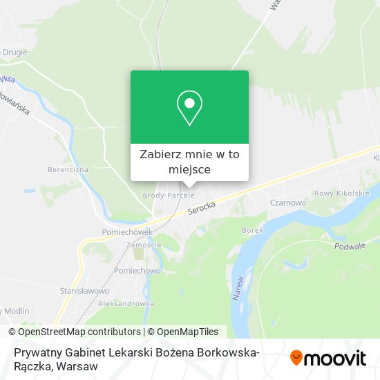 Mapa Prywatny Gabinet Lekarski Bożena Borkowska-Rączka