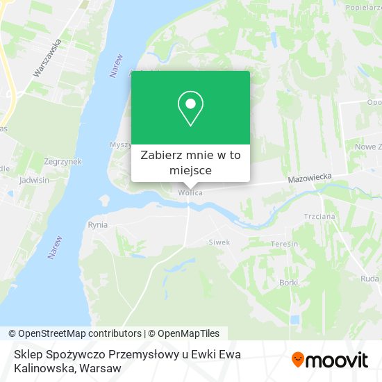 Mapa Sklep Spożywczo Przemysłowy u Ewki Ewa Kalinowska