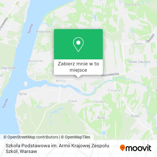 Mapa Szkoła Podstawowa im. Armii Krajowej Zespołu Szkół